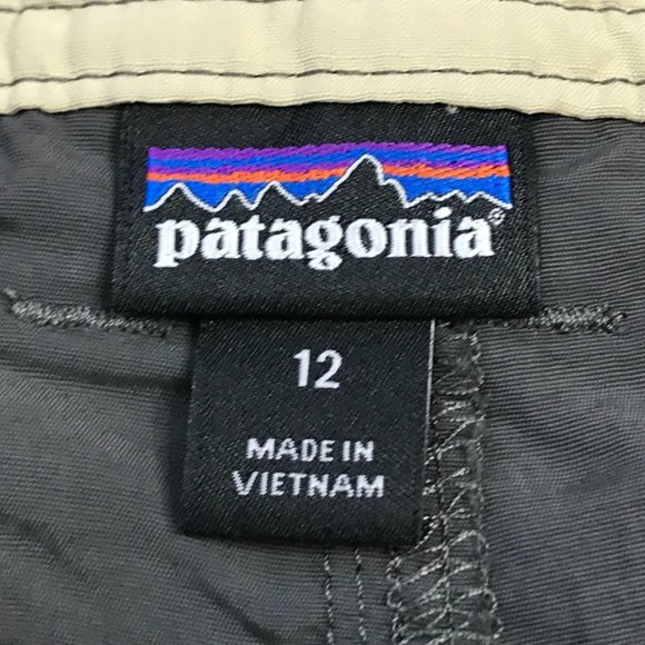 Patagonia Away‎ From Home Shorts Forge Grey Lightweight Hiking Womens Size 12 - Picture 5 of 11